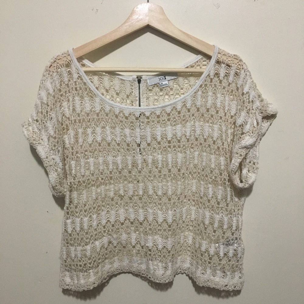 Women’s XXI Sheer Lace Top